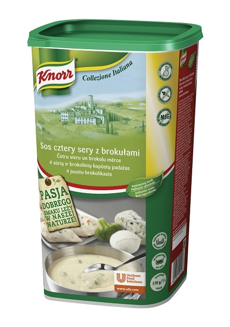 Knorr Sos cztery sery z brokułami 0,9 kg - 